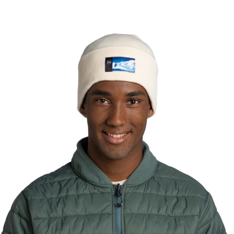Czapka zimowa Buff Knitted Beanie Lilon Gem - crystal grey (kremowy) - model 1