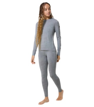 Komplet bielizny damskiej z wełny merino Super.Natural Tundra 175 - szary