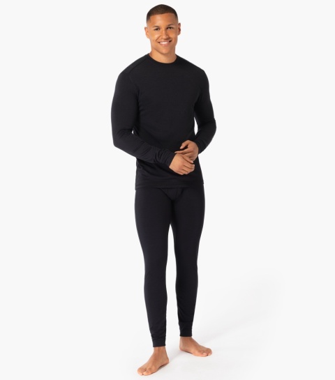 Koszulka męska z wełny merino Super.Natural Tundra 175 LS z długim rękawem - czarny - model 2