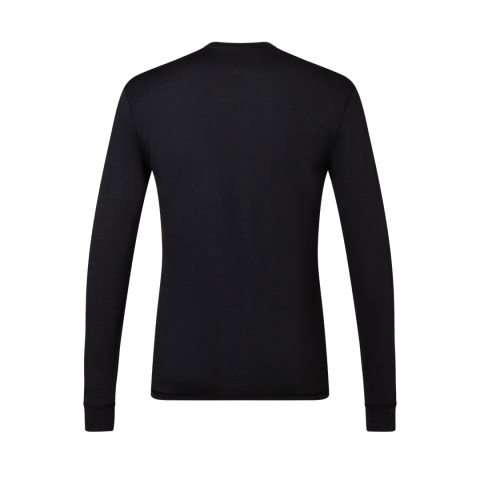 Koszulka męska z wełny merino Super.Natural Tundra 175 LS z długim rękawem - czarny - tył