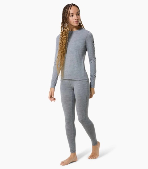 Legginsy damskie z wełny merino Super.Natural Tundra 175 - szary - model komplet