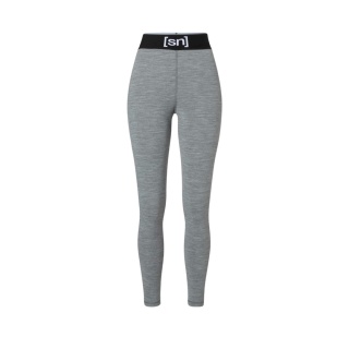 Legginsy damskie z wełny merino Super.Natural Tundra 175 - szary