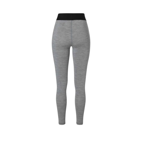 Legginsy damskie z wełny merino Super.Natural Tundra 175 - szary - tył