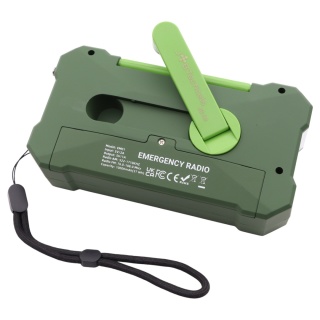 Radio awaryjne JB Tacticals JB-03 z latarką i powerbankiem 10000 mAh - zielony