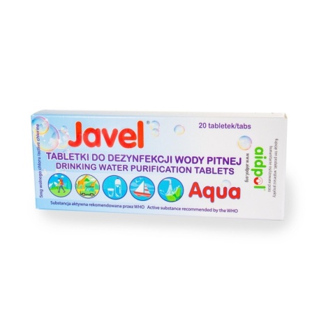 Tabletki do uzdatniania wody Javel Aqua 20 szt.