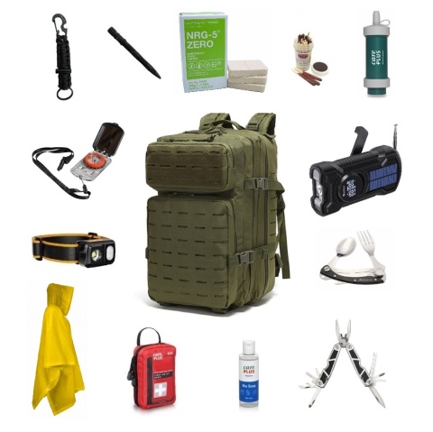 Plecak ewakuacyjny 45 l z wyposażeniem Medium