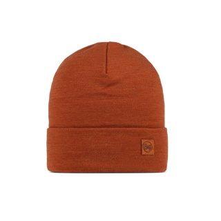 Czapka zimowa z wełny merino Buff Merino Heavyweight Beanie - solid cinnamon (rdzawy)