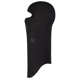 Kominiarka z wełny merino Buff Merino Lightweight Balaclava - solid black (czarny)