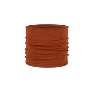 Komin z wełny merino Buff Merino Heavyweight Neck Warmer - solid cinnamon (rdzawy)