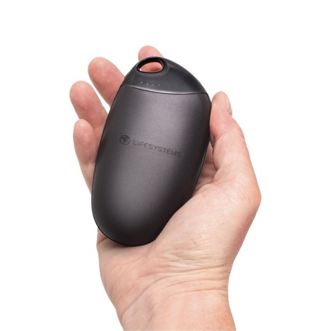 Elektryczny ogrzewacz do rąk Lifesystems Rechargeable Hand Warmer z funkcją powerbank 5200 mAh - w ręce Elektryczny ogrzewacz do rąk Lifesystems Rechargeable Hand Warmer z funkcją powerbank 5200 mAh - w ręce