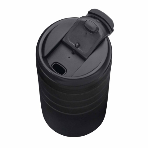 Kubek termiczny Esbit Majoris Thermo Mug Flip Top 450 ml - czarny - otwarty