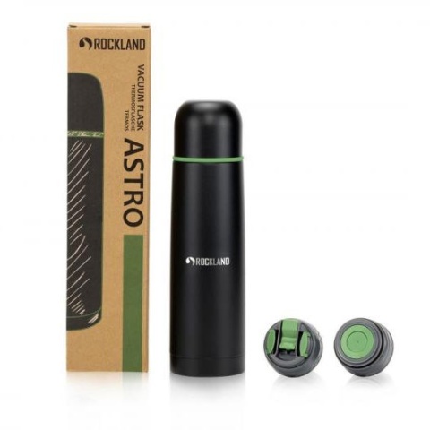 Termos turystyczny Rockland Astro 0,7 l - czarny - opakowanie