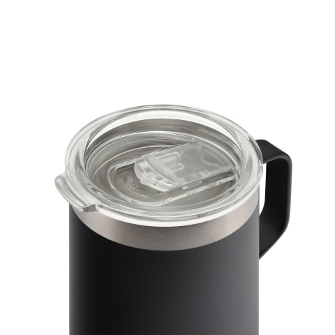 Kubek termiczny Rockland Camp Mug 0,35 l - czarny - otwieranie