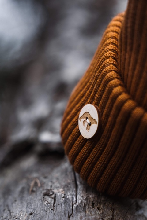 Czapka zimowa SuperYellow Arctos z wełny merino - lifestyle 2