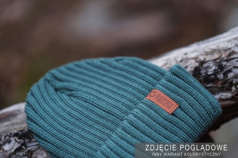 Czapka zimowa SuperYellow Beam z wełny merino - lifestyle 2