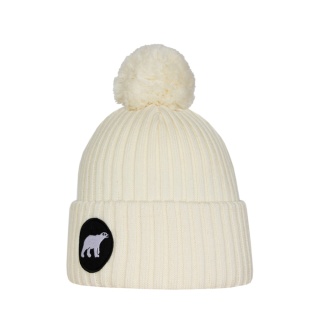 Czapka zimowa SuperYellow Polar z wełny merino - biały