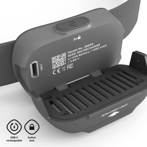 Czołówka Silva Seek 450 Recharge - 450 lumenów - ładowanie