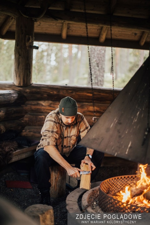 Czapka zimowa SuperYellow Kjempe z wełny merino - lifestyle 4