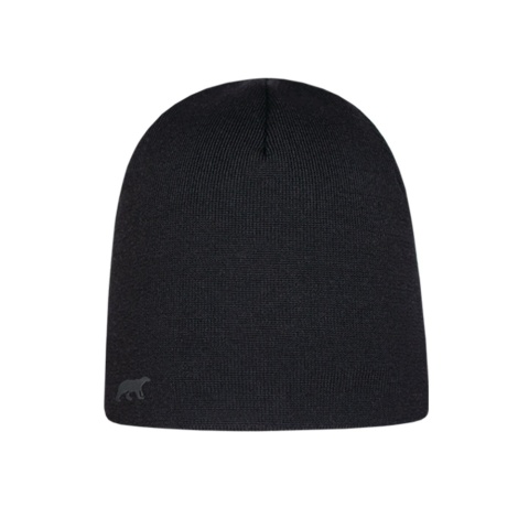 Czapka z wełny merino SuperYellow Vuori - czarny - główne