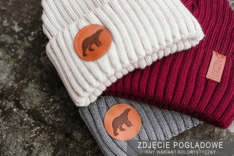 Czapka z wełny merino SuperYellow Björn - lifestyle 4