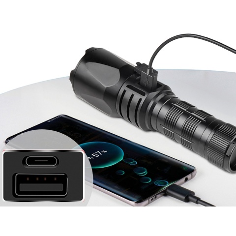 Latarka Sandberg Survivor Torch Powerbank 5000 mAh - 1200 lumenów - powerbank