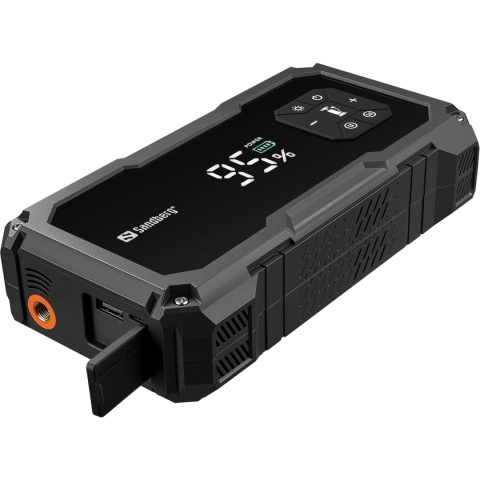 Wielofunkcyjne urządzenie rozruchowe Sandberg Car Jumpstarter TirePump 10000 - złącza USB