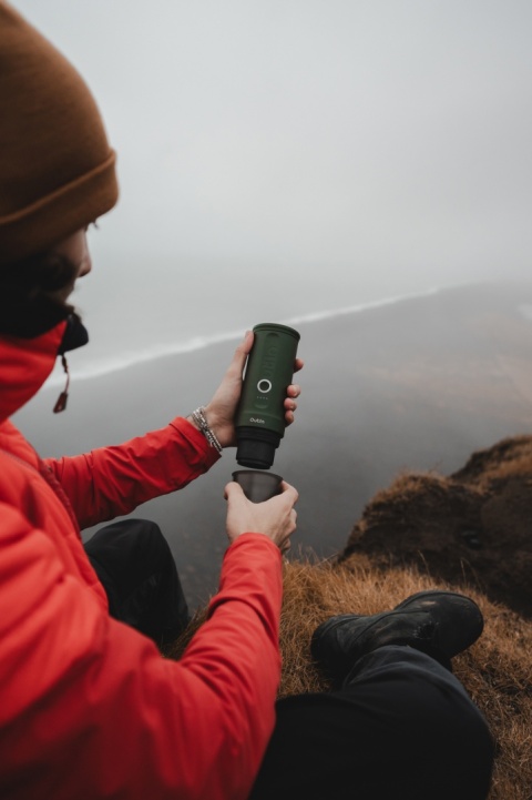 Przenośny ekspres do kawy Outin Nano - zielony - lifestyle 5