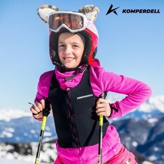 Kamizelka ochronna na narty dziecięca Komperdell Ballistic FlexFit Pro Jr - czarny/różowy