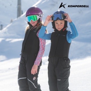 Kamizelka ochronna na narty dziecięca Komperdell Ballistic FlexFit Pro Jr - czarny/zielony