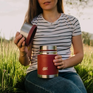 Termos obiadowy Esbit Sculptor Food Jug 0,75 l - czerwony