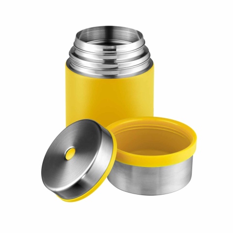 Termos obiadowy Esbit Sculptor Food Jug 0,75 l - żółty - otwarty