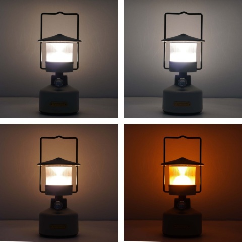 Lampa kempingowa Lovork Zephyr - różne barwy światła