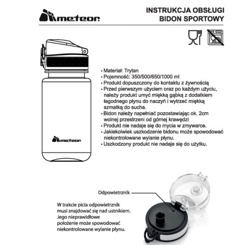 Butelka z tritanu Meteor 1000 ml - ciemnozielona