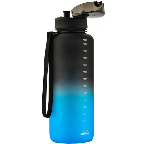 Butelka z tritanu Meteor 1500 ml - czarno-niebieska