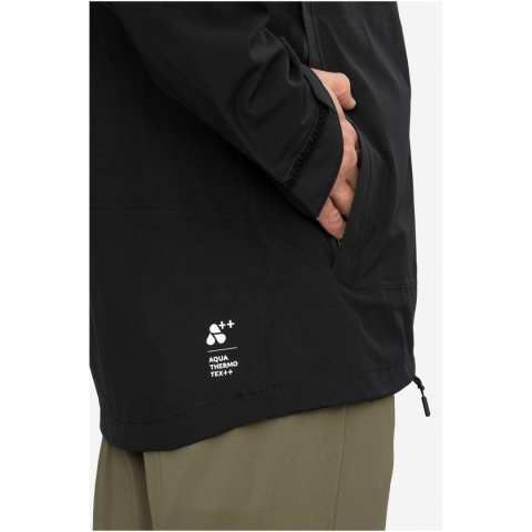 Kurtka przeciwdeszczowa męska Viking Trek Pro 2.5 - czarny - detal