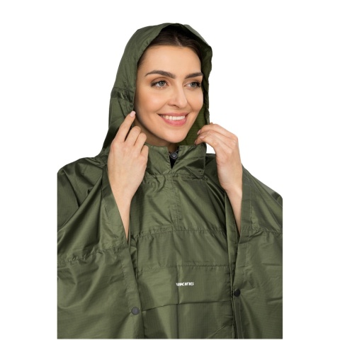 Ponczo przeciwdeszczowe Viking Vesper Backpack - olive - kaptur