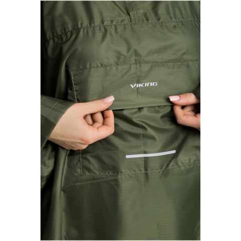 Ponczo przeciwdeszczowe Viking Vesper Backpack - olive - kieszeń