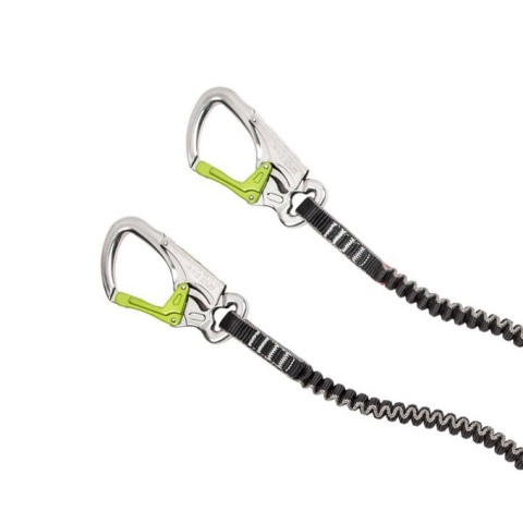 Lonża via ferrata Ocun Captur - zielony - karabinki