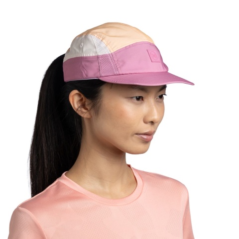 Czapka z daszkiem Buff 5 Panel Go Cap Domus - pink azalea (różowy) - model skos