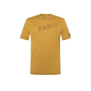 Koszulka męska z wełny merino Super.Natural Hiking Tee - piaskowy
