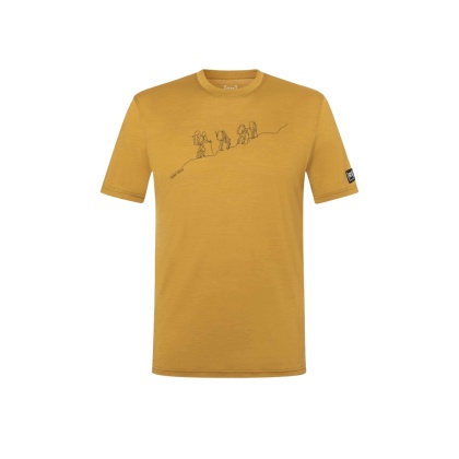 Koszulka męska z wełny merino Super.Natural Hiking Tee - piaskowy
