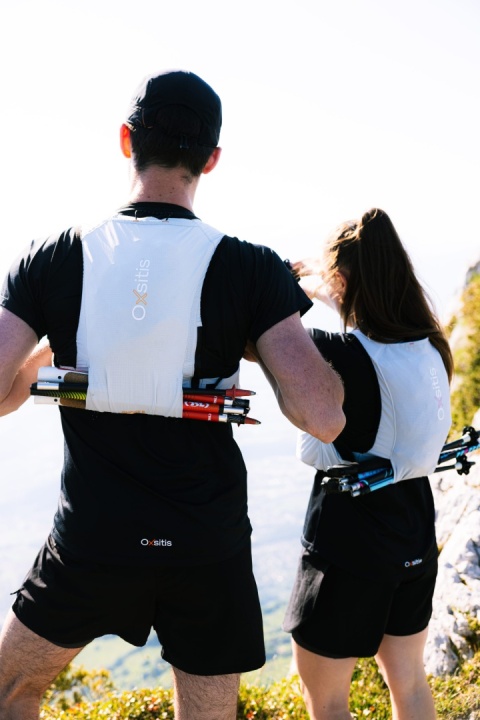 Kamizelka biegowa Oxsitis Ghost 8 - grey/orange - lifestyle 1