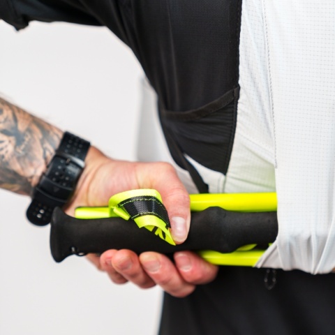 Kamizelka biegowa Oxsitis Ghost 8 - grey/orange - kieszeń tunelowa 1