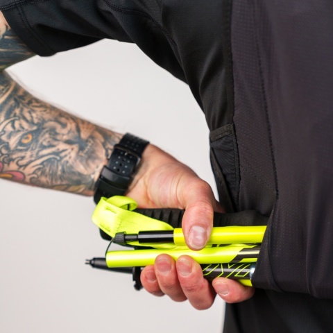 Kamizelka biegowa Oxsitis Ghost 8 - black - kieszeń tunelowa 2