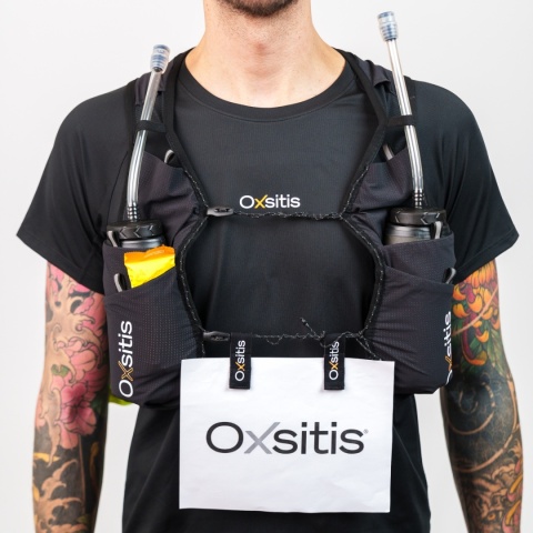 Kamizelka biegowa Oxsitis Ghost 8 - black - model przód