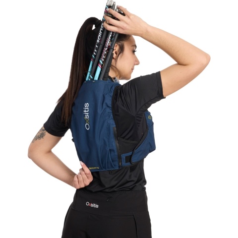 Kamizelka biegowa Oxsitis Ghost 8 - cosmos blue - tył