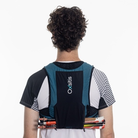 Kamizelka biegowa Oxsitis Gravity 10 - lake - przenoszenie kijów 4