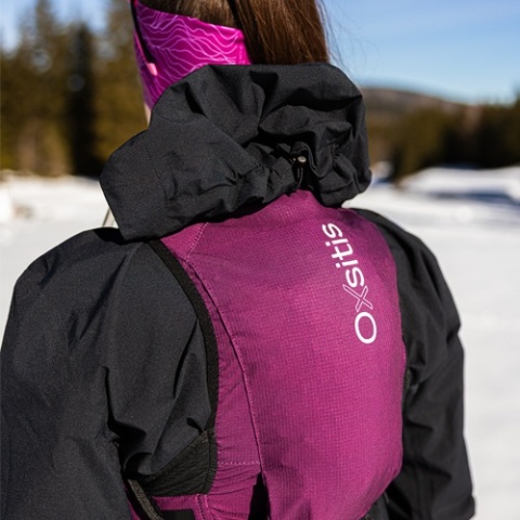 Kamizelka biegowa damska Oxsitis Ghost 8 - plum - lifestyle 1
