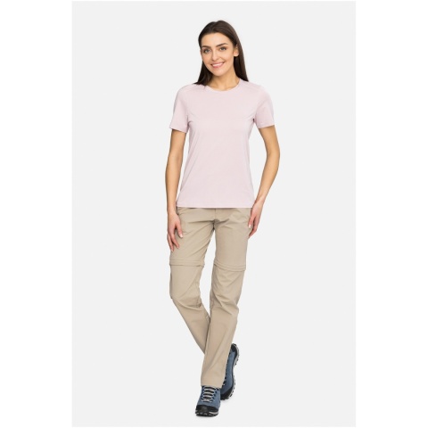 Koszulka damska Viking Tover Lady Polartec - różowy - przód z daleka 2