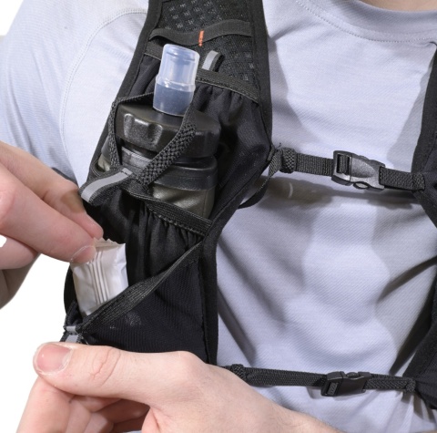 Kamizelka biegowa Oxsitis Gravity 5 - black - kieszeń przód